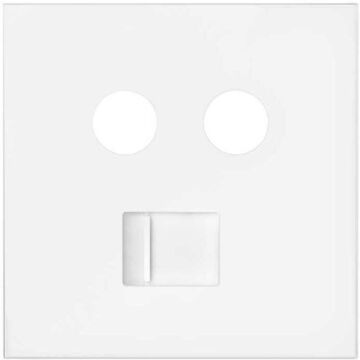 Tapa para toma r-tv+sat con rj45 2m