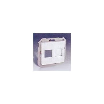 Adaptador para 1 y 2 conectores rj-45 avaya grafito simon 82