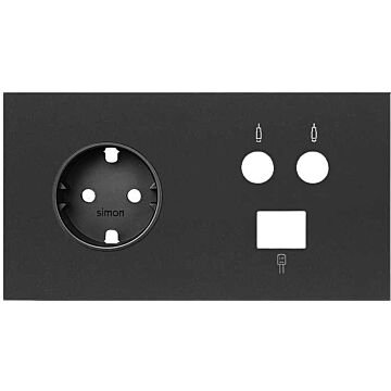 Kit front 2 elementos base + tv + rj45
