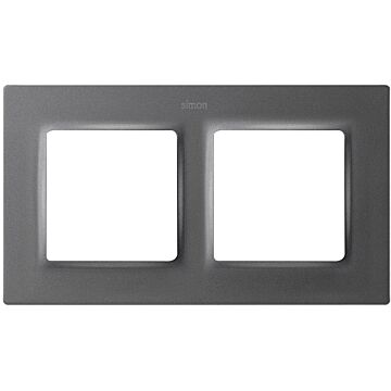 Marco para 2 elementos titanio simon 82 concept