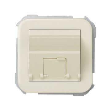 Base adaptadora simon 31 para conexiones informáticas marfil