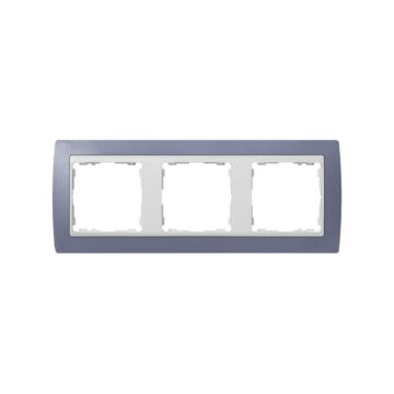 Marco para 3 elementos lila interior blanco simon 82