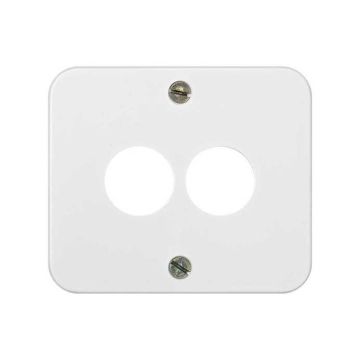 Adaptador simon 75 para altavoz estéreo blanco nieve