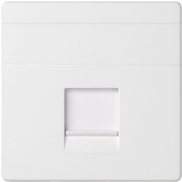 Placa v&d univ. plana c/g.polvo p/1 rj45