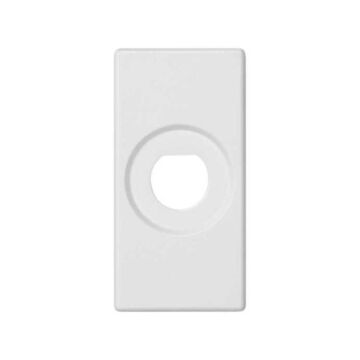 Placa 22,5x45mm para 1 conector bnc bl.