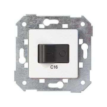 Interruptor automático simon 75 para caja universal 16a blanco nieve