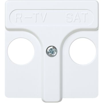 Placa para tomas inductivas de r-tv+sat blanco simon 27 play
