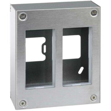 Caja pared metál.superficie 2 mód.dobles