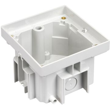 Cubeta para caja de suelo estanca ip66 1 función k45 instalada en suelo de pavimento