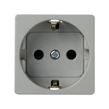 Base schuko seguridad em.tornillo 2 mód.