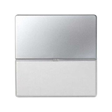 Tecla individual para mecanismos de mando con soporte para porta-rótulos aluminio simon 82