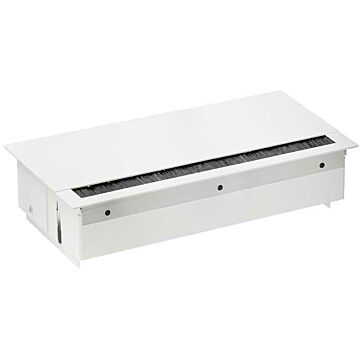 Kit emp. tapa, 2 schuko, 4 huecos, bl