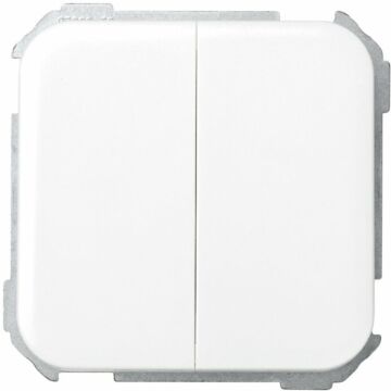 Grupo de 2 conmutadores 10 ax 250v~ con sistema de embornamiento rápido blanco simon 31