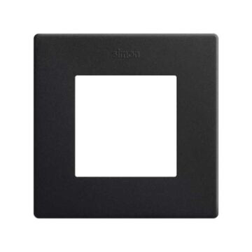 Marco para mecanismos ip44 de 1 elemento negro mate simon 270