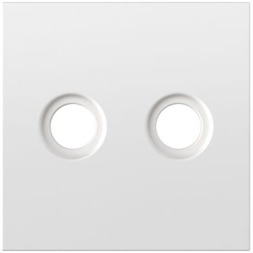 Tapa para toma r-tv+sat universal blanco mate simon 360