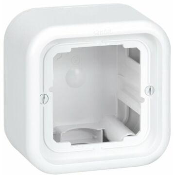 Caja de superficie alta para 1 elemento blanco simon 31