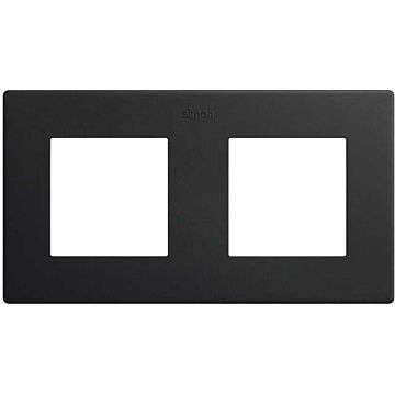 Marco para 2 elementos negro mate simon 270