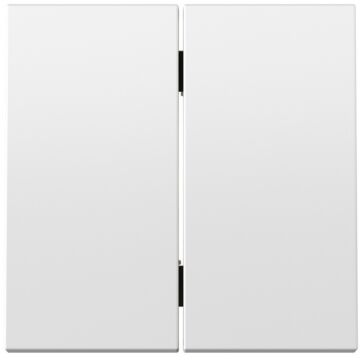 Tecla doble para mecanismo doble cruce basculante blanco mate simon 360