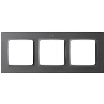 Marco para 3 elementos titanio simon 82 concept