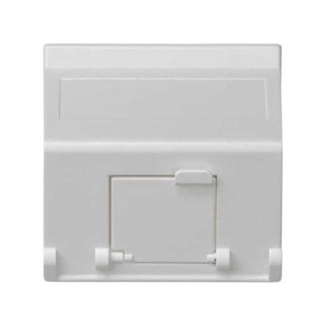 Placa v&d inclinada cg para 1rj45 blanco