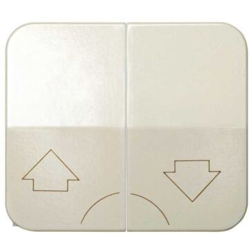 Tecla doble para mecanismo de persianas con enclavamiento de seguridad marfil simon 75