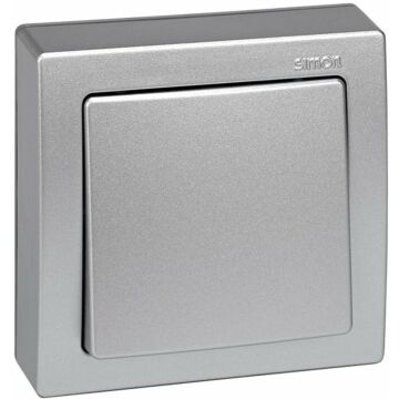 Conmutador monobloc 10 ax 250v~ con sistema de embornamiento a tornillo aluminio simon 73 loft