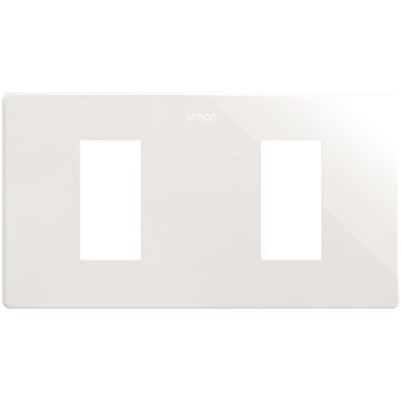 Marco estética mínima para 2 elementos blanco simon 270
