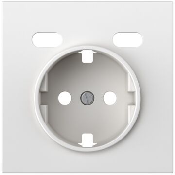 Tapa para schuko + 2usb c+c blanco mate simon 360