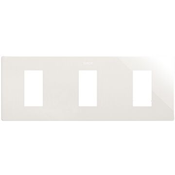 Marco estética mínima para 3 elementos blanco simon 270