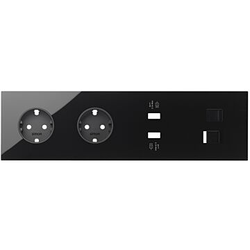 Kit front 4 2bases+2xcargusb2.1a+2xrj45