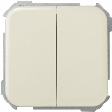 Grupo de 2 conmutadores 10 ax 250v~ con sistema de embornamiento rápido marfil simon 31