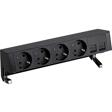 Kit sobremesa, 4 schuko, 2 vent.rj45,ng