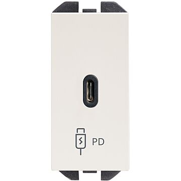 Cargador usb c 20w power delivery blanco mate simon 270