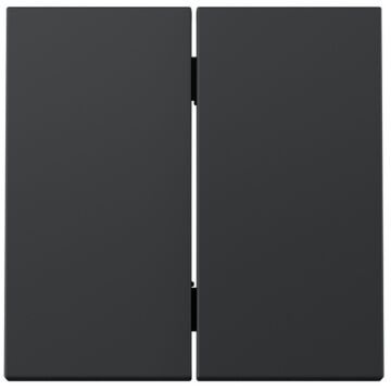 Tecla doble para mecanismo pulsante negro mate simon 360