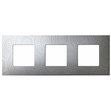 Funda intercambiable para marco 3 elementos gris helios simon 27 play