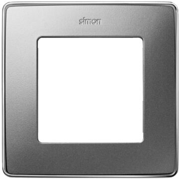 Marco para 1 elemento aluminio frío base cromo simon 82 detail select