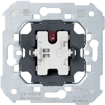 Conmutador 10 ax 250v~ con luminoso incorporado y sistema de embornamiento rápido simon 75