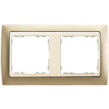 Marco para 2 elementos cava mate interior marfil simon 82