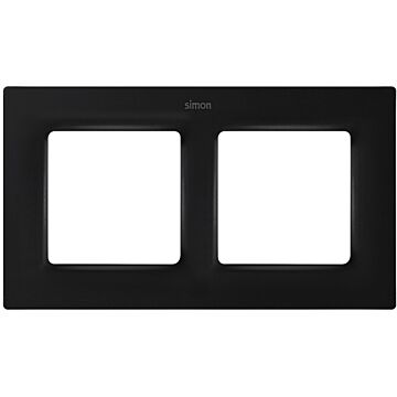 Marco para 2 elementos negro mate simon 82 concept