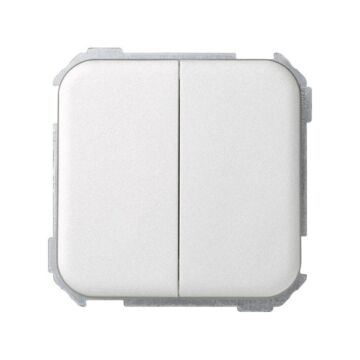 Grupo de 2 conmutadores 10 ax 250v~ con sistema de embornamiento rápido aluminio simon 31