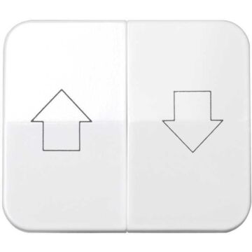 Tecla doble para mecanismo de persianas con enclavamiento de seguridad blanco simon 75