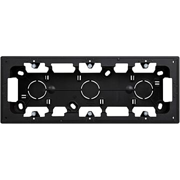 Caja de superficie para 3 elementos negro mate simon 270