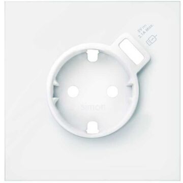 Tapa para base schuko con carg usb