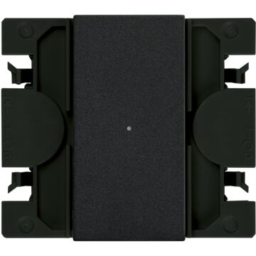 Conmutador electronico simon io de tecla estrecha negro mate simon 270
