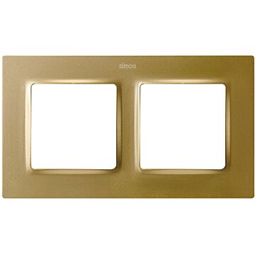 Marco para 2 elementos oro simon 82 concept