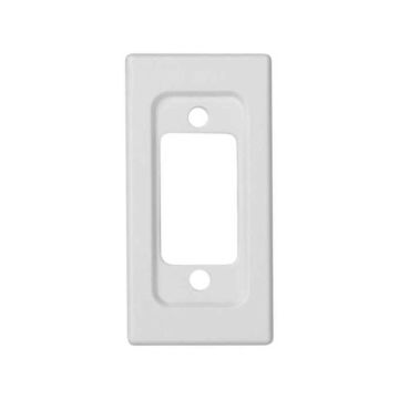Placa 22,5x45mm para 1 conector vga bl.