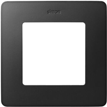 Marco para 1 elemento grafito base blanco simon 82 detail original