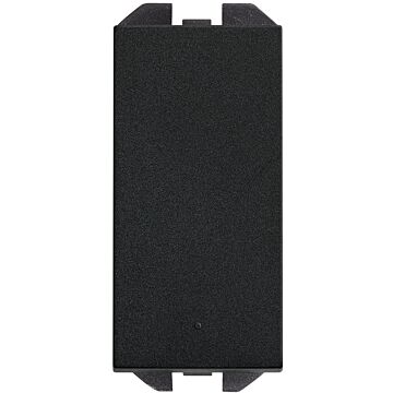 Interruptor unipolar pulsante 10ax 230v~ de tecla estrecha con sistema de embornamiento rápido negro mate simon 270