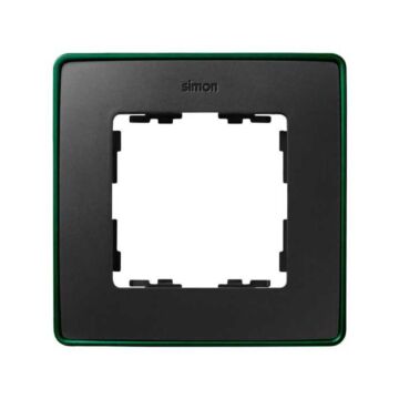 Marco para 1 elemento grafito base verde simon 82 detail select