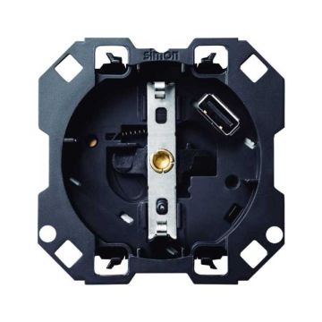 Base schuko con cargador usb